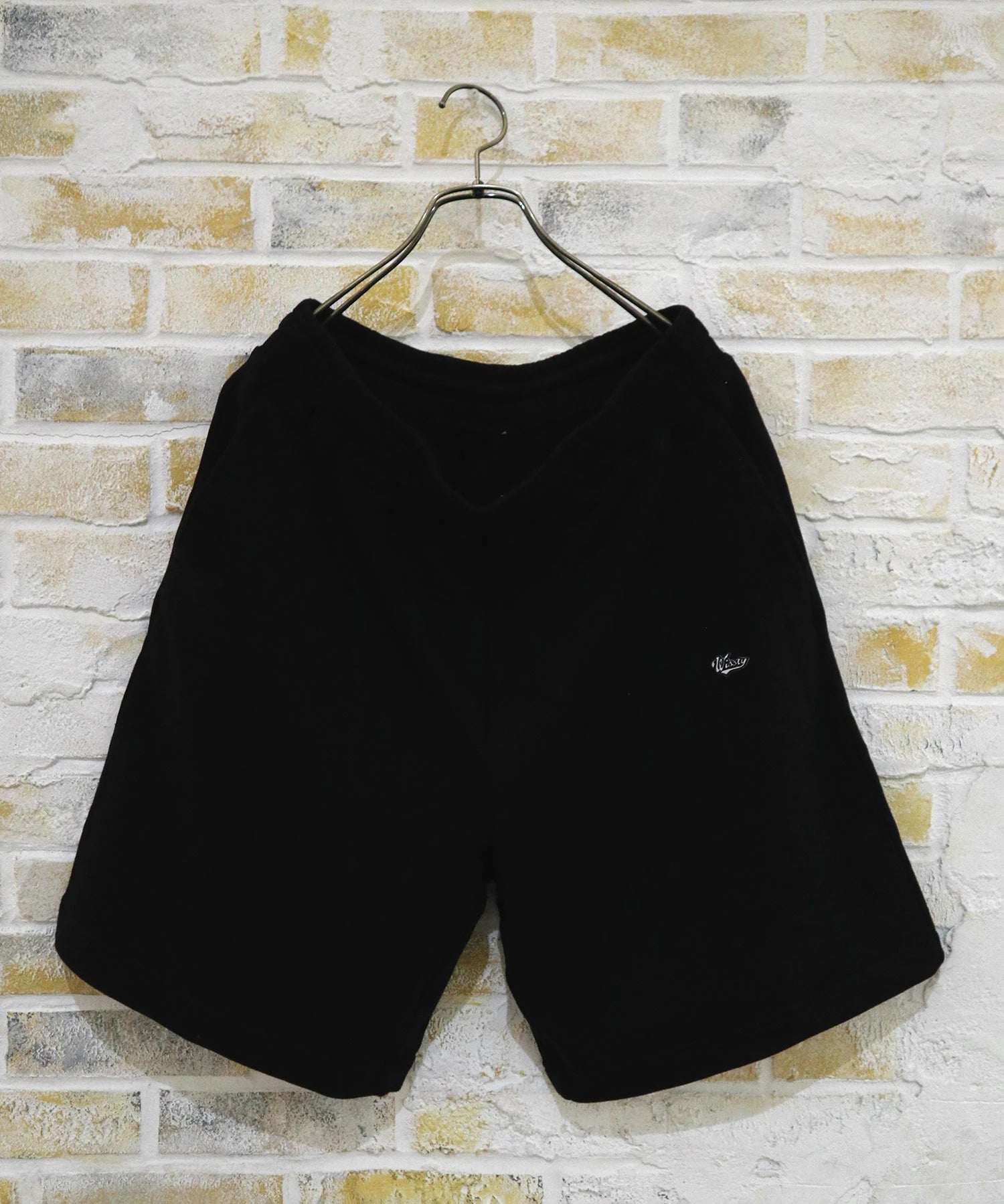 wissty-ロゴ刺繍スウェットショーツ