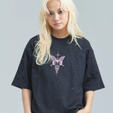 GA Glitter Butterfly 刺繍 SS Tee