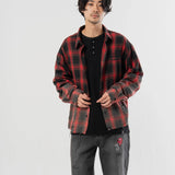 【The Rolling Stones×JACKROSE】 ハードダメージ ビンテージ チェックシャツ