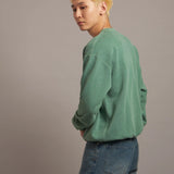SCHOTT-SQUARE LOGO CREW SWEAT