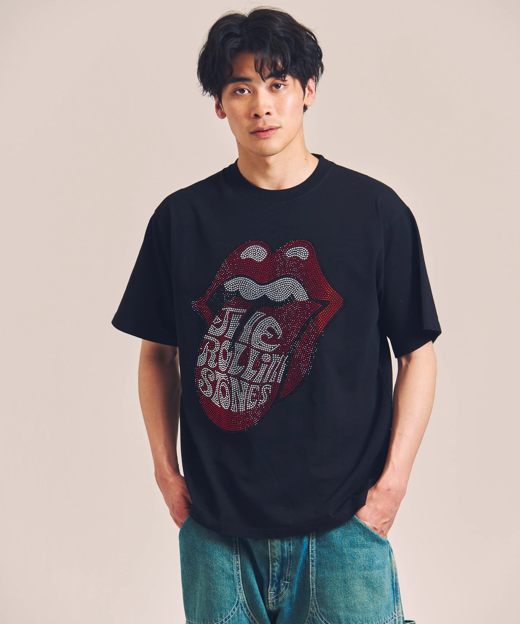 B-TRS-Lips&Tongue ラインストーン-SSTEE – JACKROSE