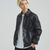 SCHOTT-LEATHER COACH JACKET