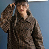GA GINGHAM-CHECK SHIRT