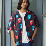 【The Rolling Stones×JACKROSE】 総柄･リップス&タン SSシャツ