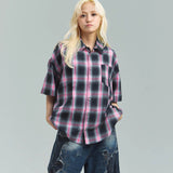 GA Glitter Check S/S Shirt