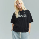 JE-クロップド丈・ロゴ SS TEE