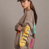 GA SUEDE POP-MOTIF CREW