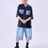 FUBU/フブ Satin Baseball S/S Shirts