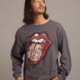 B-TRS PRINT&LINESTONE LS TEE