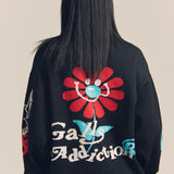 GA JQ-FLOWER＆LOGO KNIT