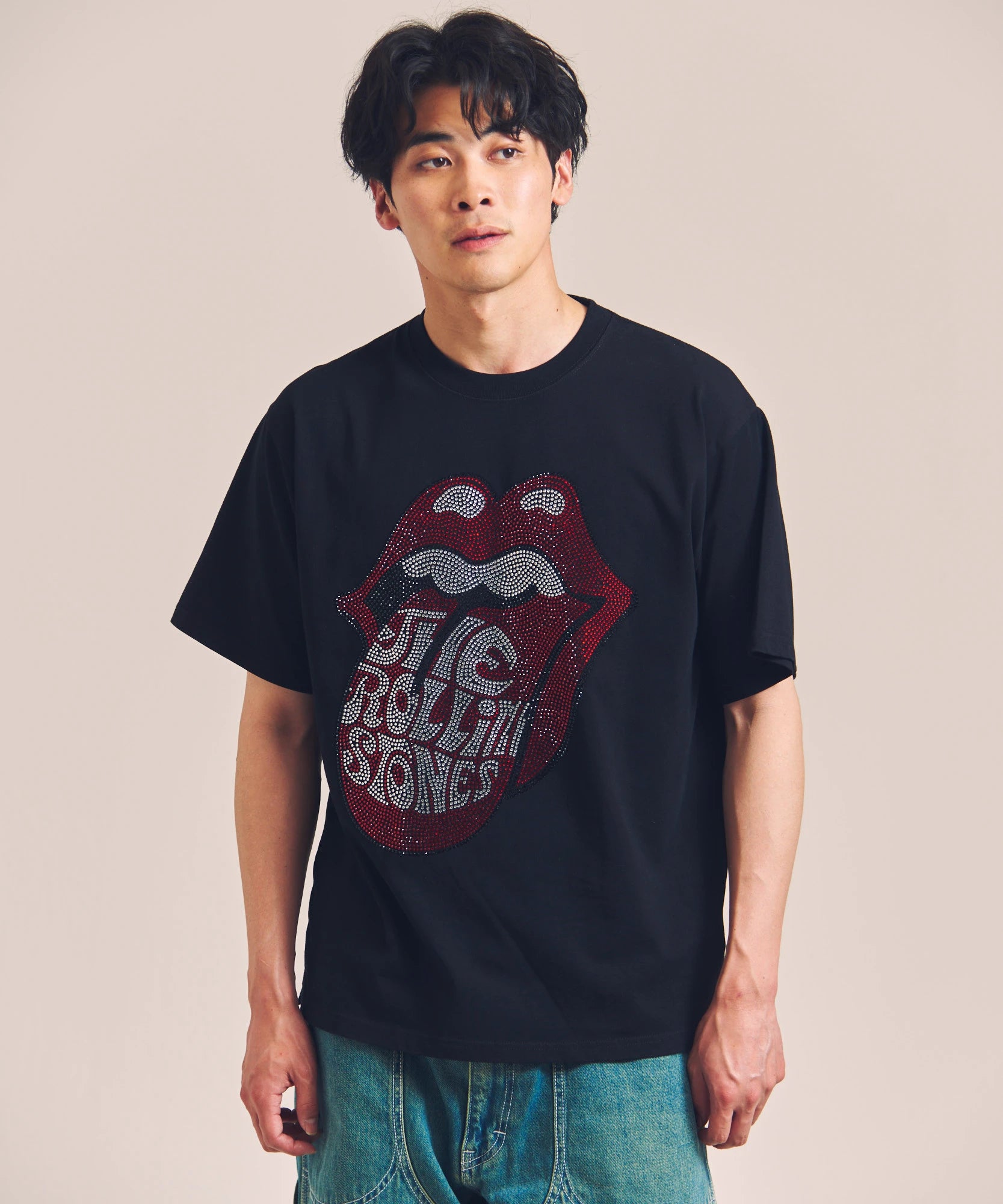 B-TRS-Lips&Tongue ラインストーン-SSTEE – JACKROSE