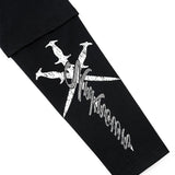 Unknown London/アンノウン ロンドン Cursive Rhinestone Layered Long Sleeve