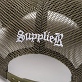 SUPPLIER/サプライヤー Multiple Cross Leather Patch Mesh Cap