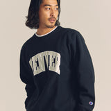 CH-REVERSE WEAVE CREW NECK SWEAT