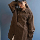 GA GINGHAM-CHECK SHIRT