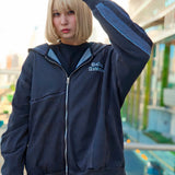 GA 切替DENIM ZIP HOODIE