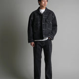 JE-FRINGE DENIM PANTS
