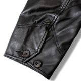 SKOOKUM.JE LAMB LEATHER CAR COAT