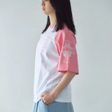 GA Raglan 刺繍&Print S/S Tee