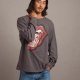 B-TRS PRINT&LINESTONE LS TEE