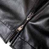 SKOOKUM.JE LAMB LEATHER ZIP JACKET