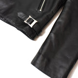 【THE ROLLING STONES×JACKROSE】 COW LEATHER SEMI DOUBLE STAND RIDERS