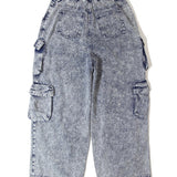 GA DENIM PARACHUTE CARGO PANTS