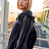 GA 切替DENIM ZIP HOODIE