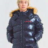 GA SHINY FUR PUFF-JACKET