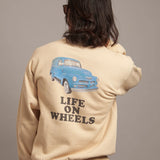 SCHOTT-LIFE ON WHEELS CREW　SWEAT