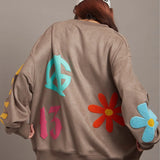GA SUEDE POP-MOTIF CREW