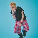 GALFY-顔半分メッシュニット
