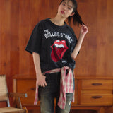 【The Rolling Stones×JACKROSE】 切替･ラインストーン･SSTEE