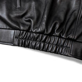SKOOKUM.JE LAMB LEATHER ZIP JACKET
