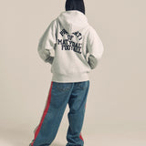 CH-REVERSE WEAVE ZIP HOODED SWEAT