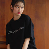 【The Rolling Stones×JACKROSE】 シルケット天竺・ロゴ・ラインストーンSSTEE
