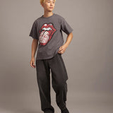B-TRS PRINT&LINESTONE SS TEE