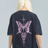 GA Glitter Butterfly 刺繍 SS Tee