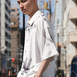 LV 総柄とろみSSシャツ