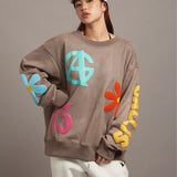 GA SUEDE POP-MOTIF CREW