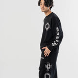 GA Cross 刺繍-Print Crew
