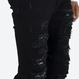 mnml【ミニマル】-X165 PAISLEY SKINNY FIT DENIM