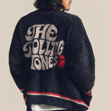 B-TRS SHAGGY KNIT JQ CARDIGAN