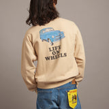 SCHOTT-LIFE ON WHEELS CREW　SWEAT