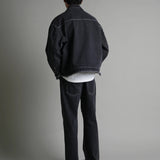 JE-FRINGE DENIM PANTS