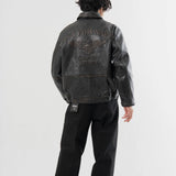 AVIREX/アヴィレックス NAVAL COLLECTION LEATHER JACKET”FLY FOR NAVY”