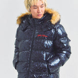 GA SHINY FUR PUFF-JACKET