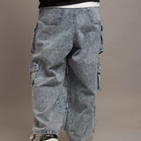 GA DENIM PARACHUTE CARGO PANTS