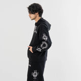 GA Cross 刺繍-Print Hoodie
