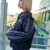 GA 切替DENIM ZIP HOODIE